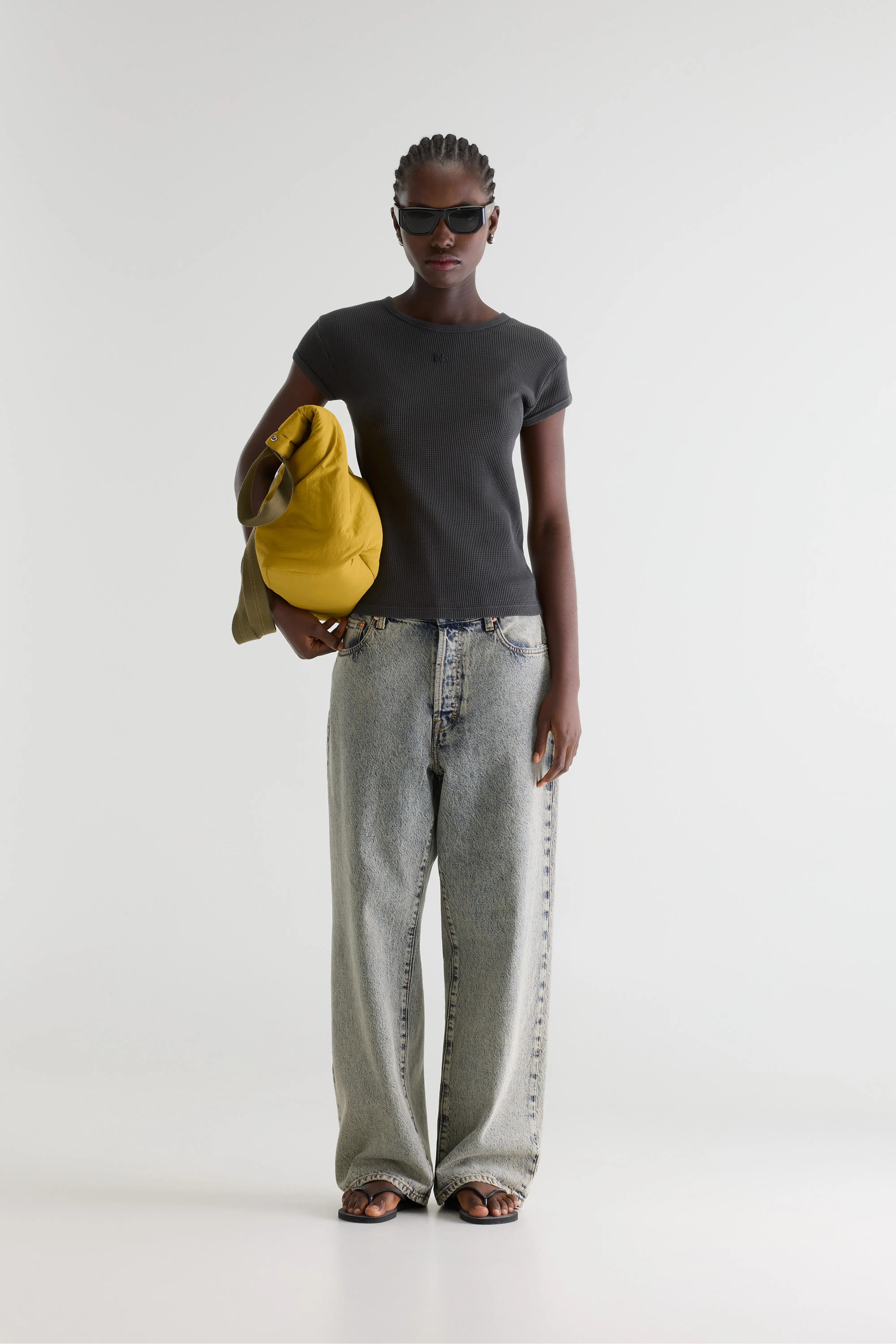 Mali ribbed t-shirt (261 / W / BLACK SAND) - Image 3