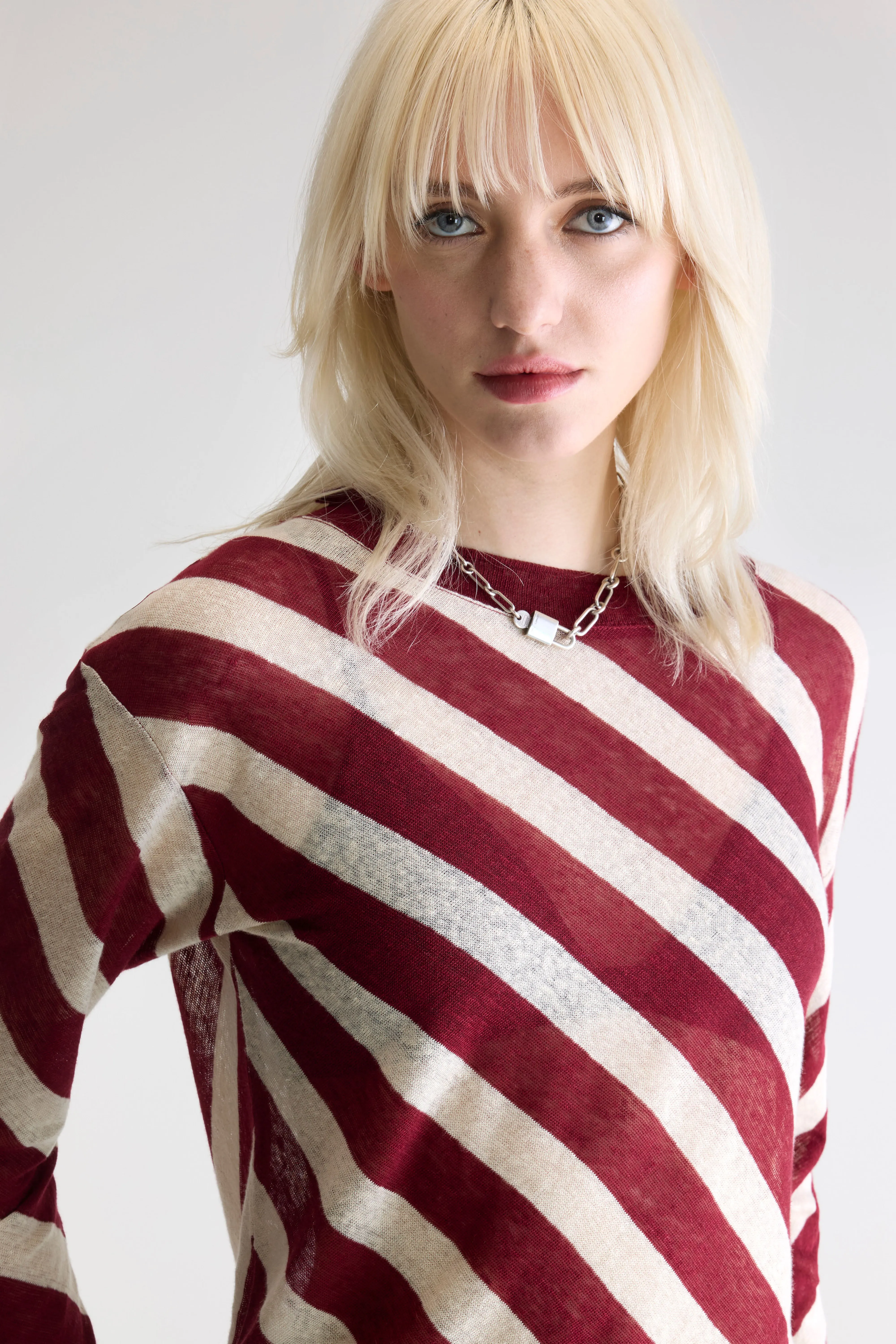 Senia relaxed t-shirt (252 / W / STRIPE A) - Image 5