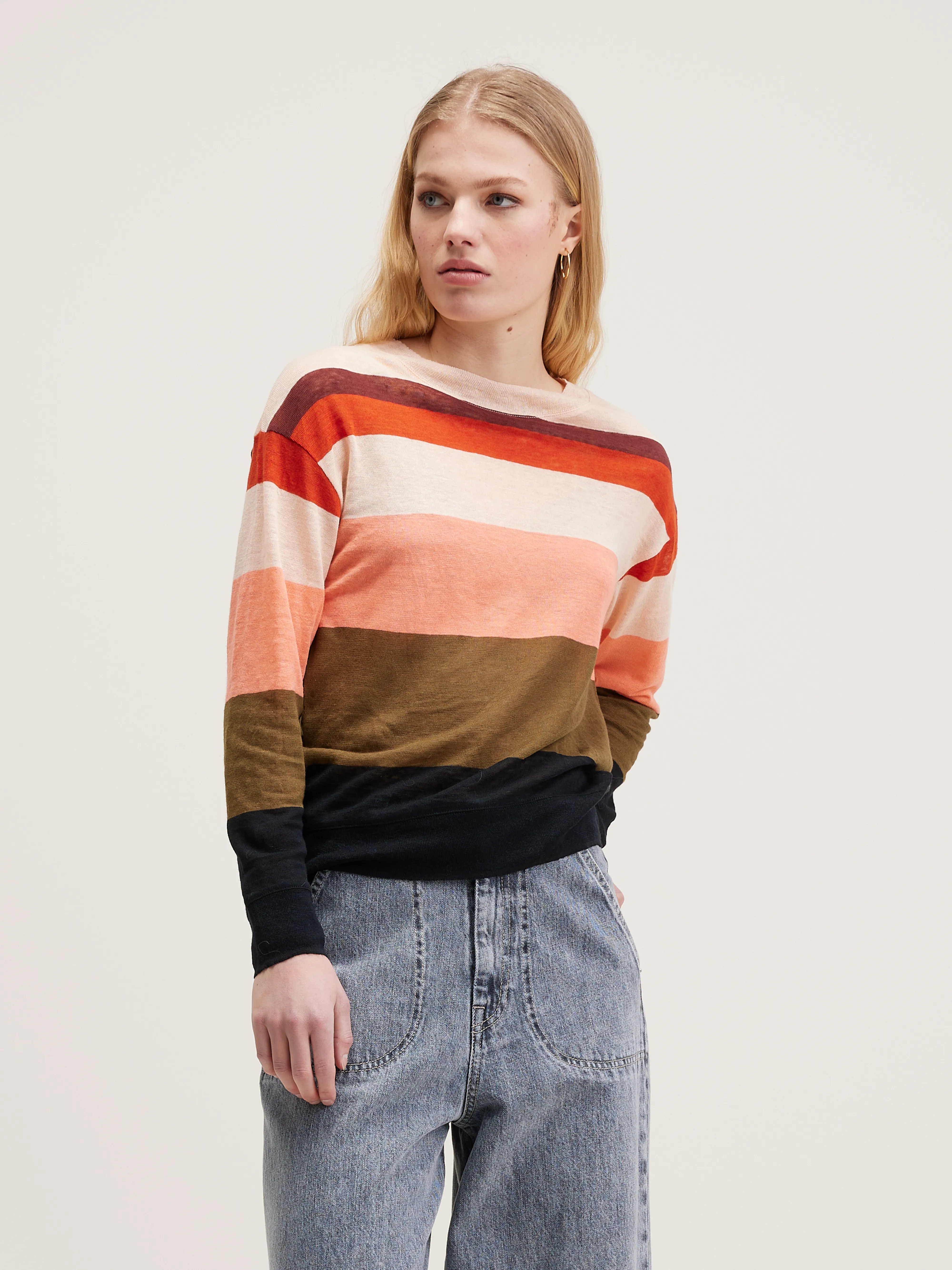 Senia relaxed t-shirt (242 / W / STRIPE B) - Image 2