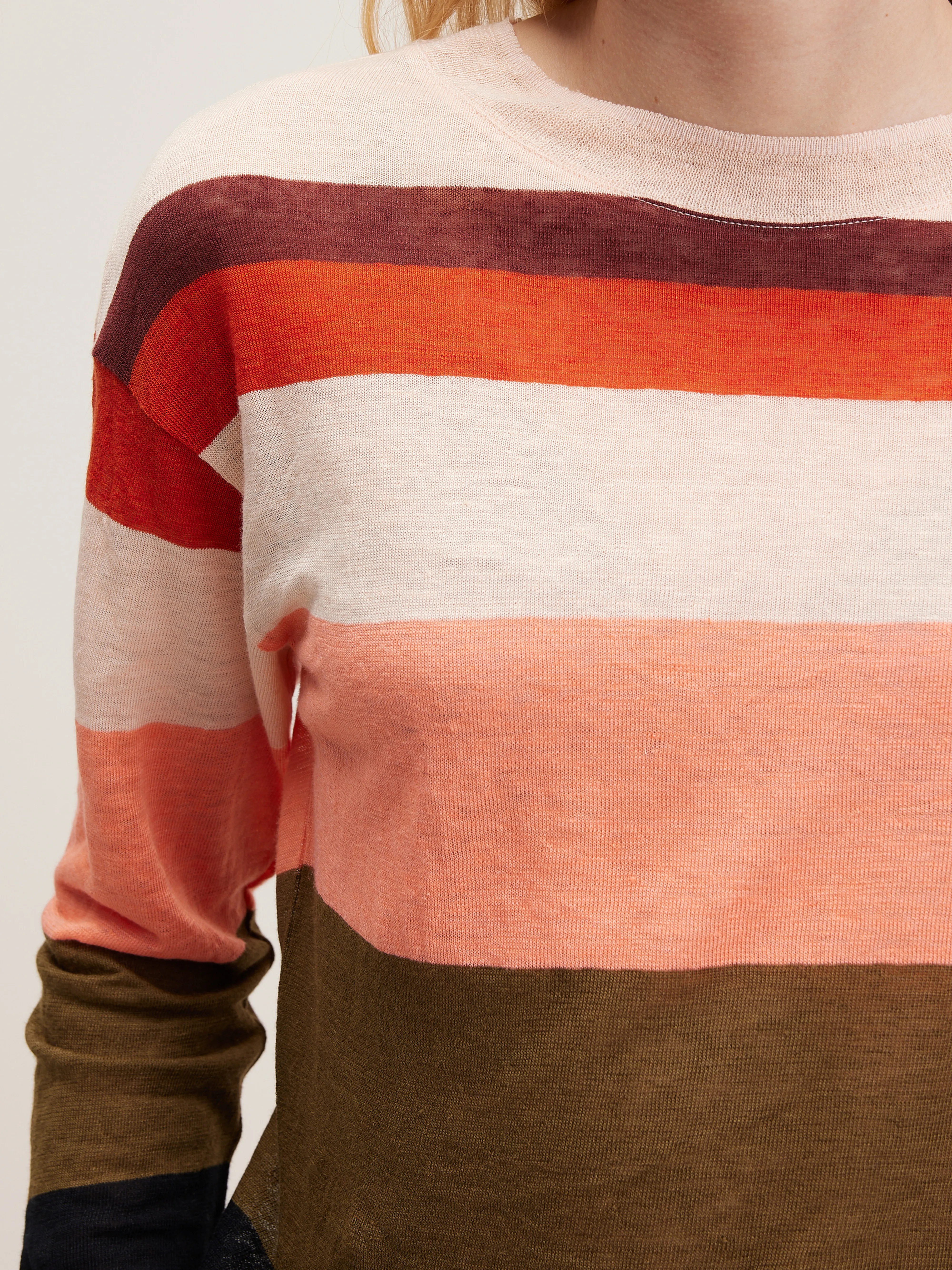 Senia relaxed t-shirt (242 / W / STRIPE B) - Image 5