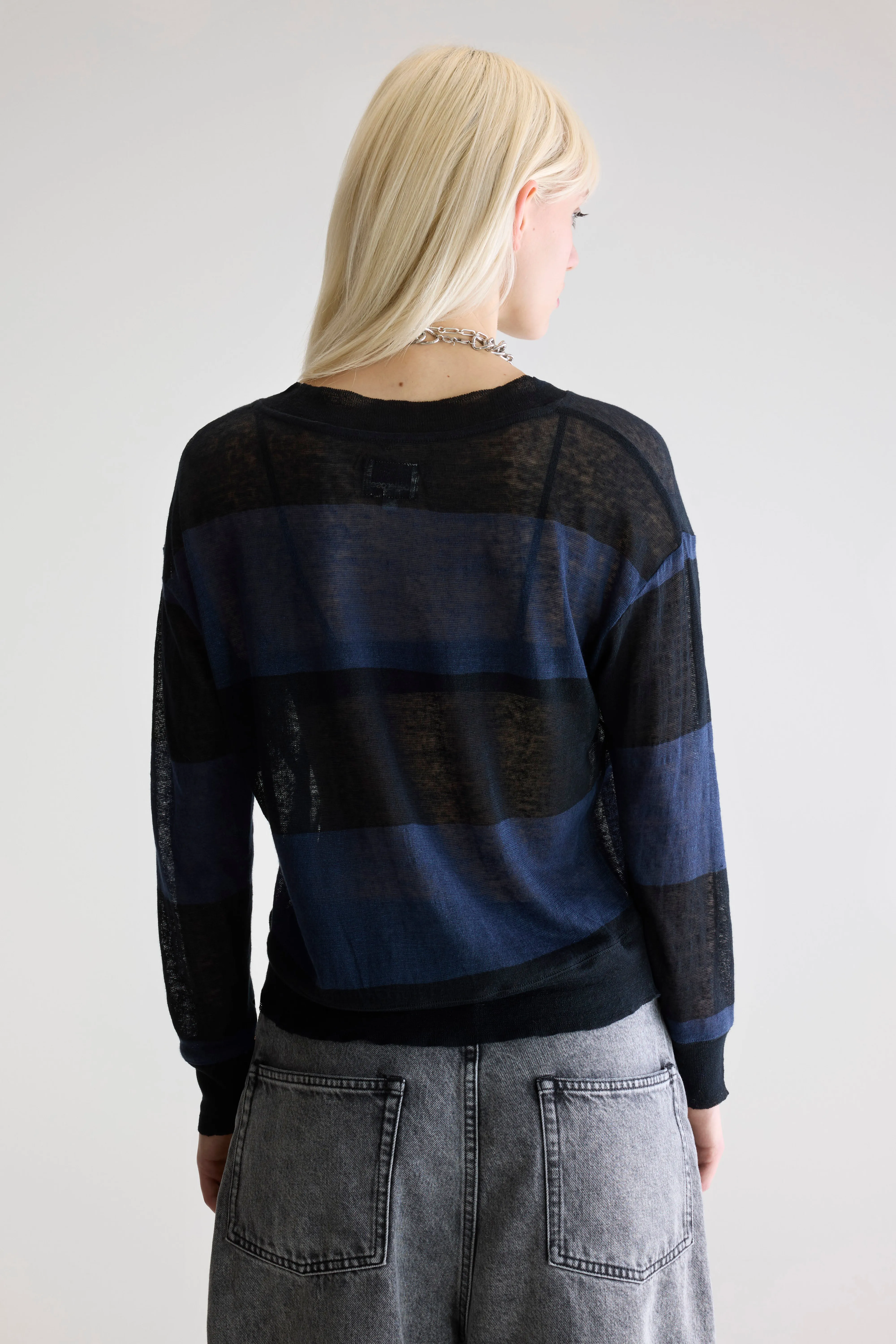 Senia relaxed t-shirt (252 / W / STRIPE B) - Image 4