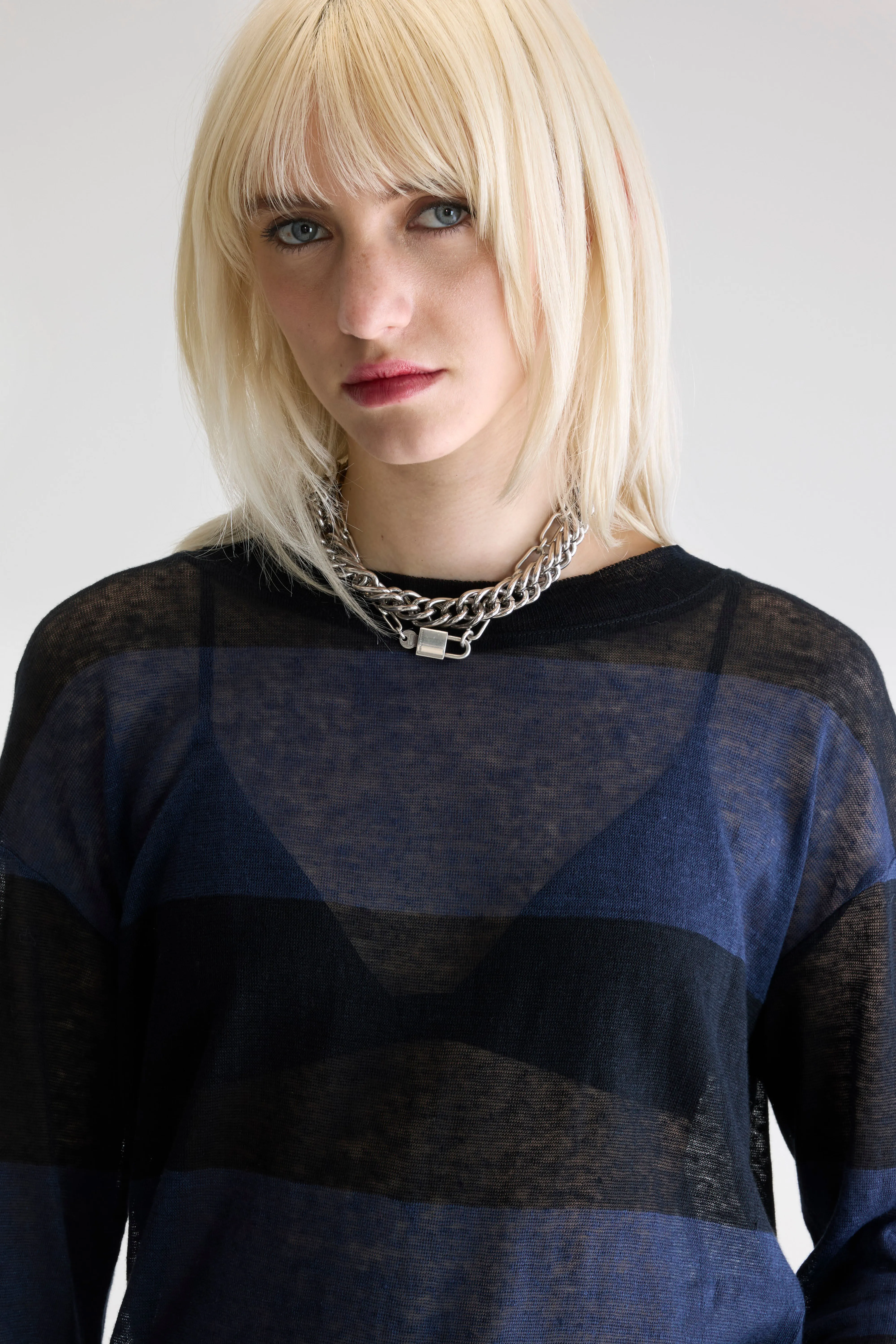 Senia relaxed t-shirt (252 / W / STRIPE B) - Image 5
