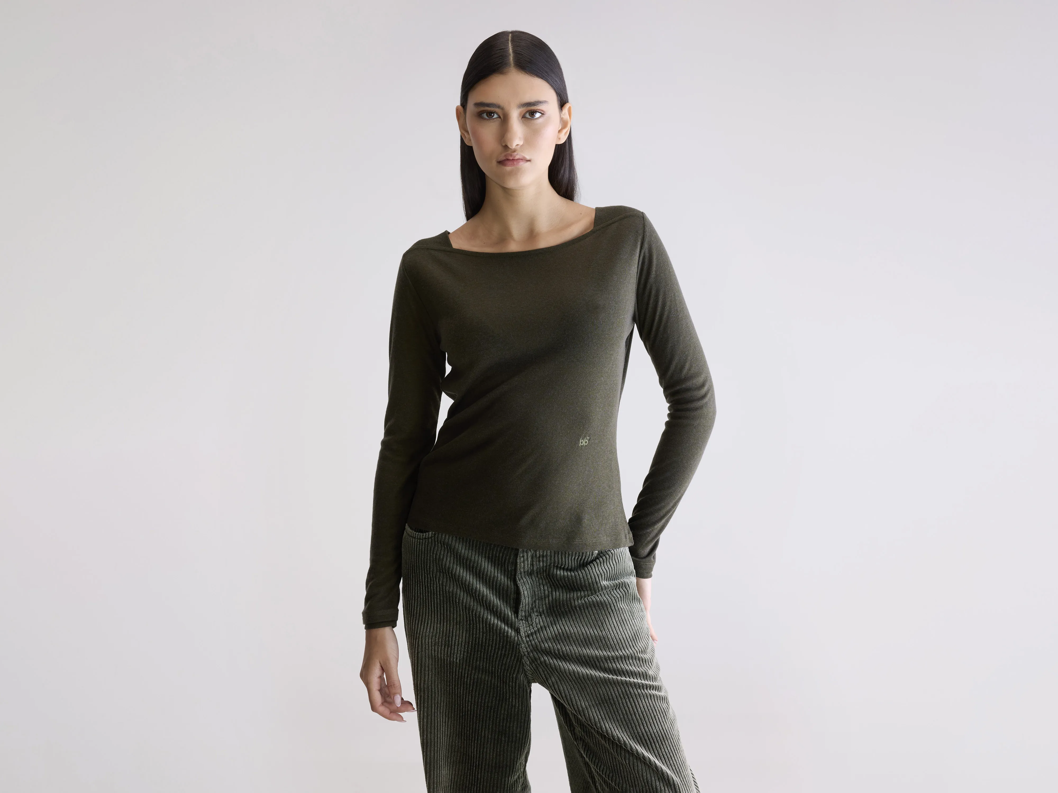 Veras fitted t-shirt (252 / W / FOREST)