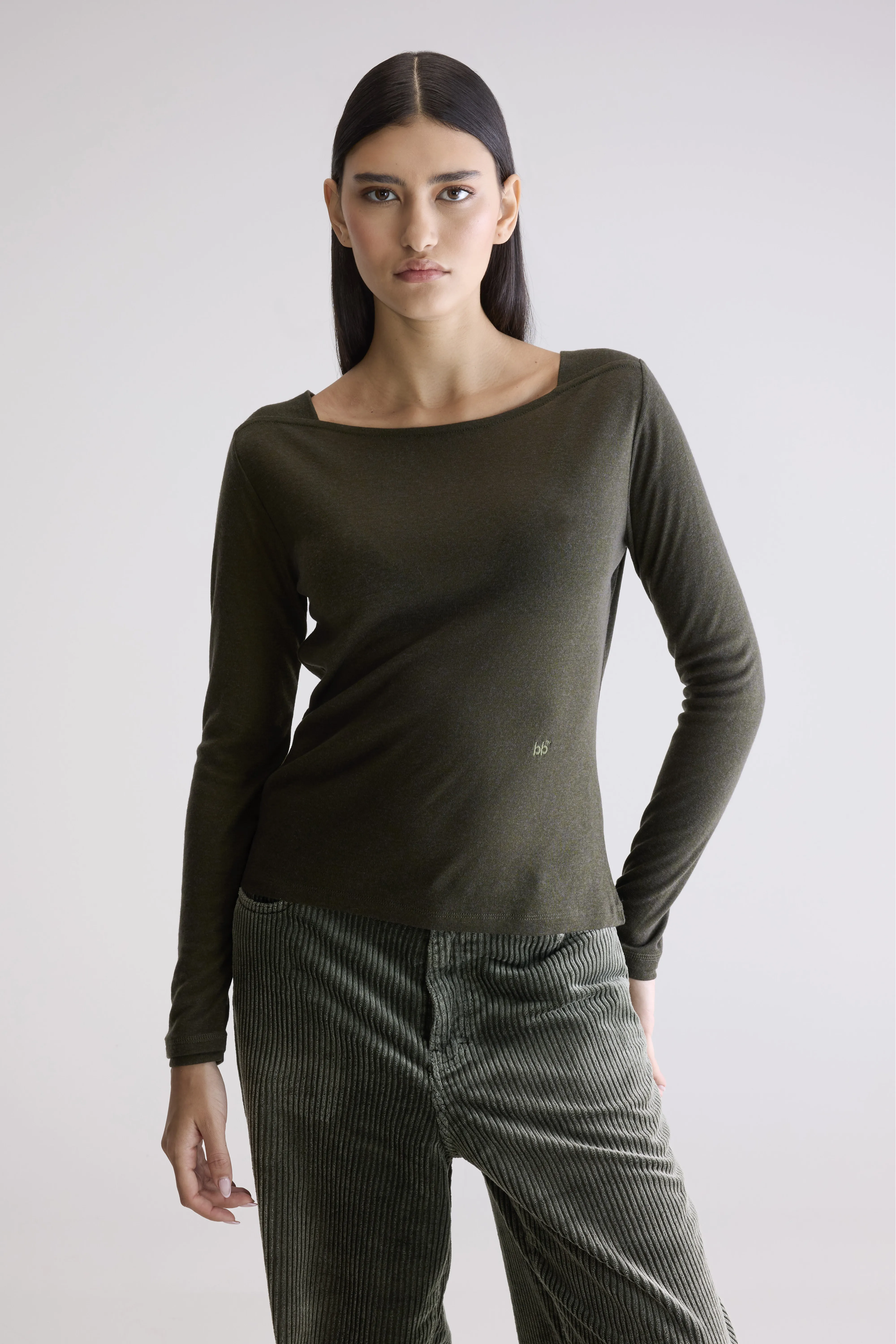 Veras fitted t-shirt (252 / W / FOREST) - Image 2