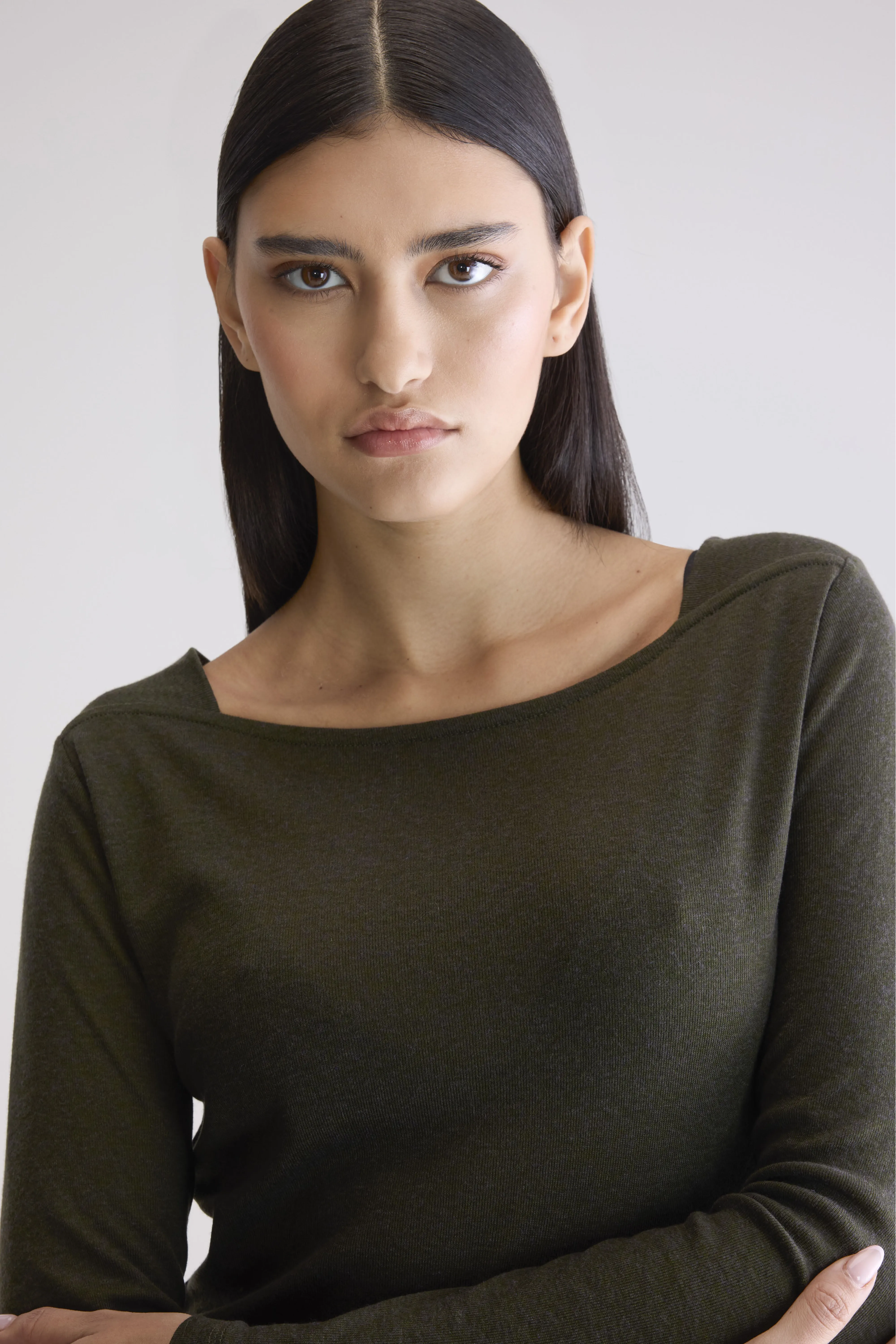 Veras fitted t-shirt (252 / W / FOREST) - Image 5