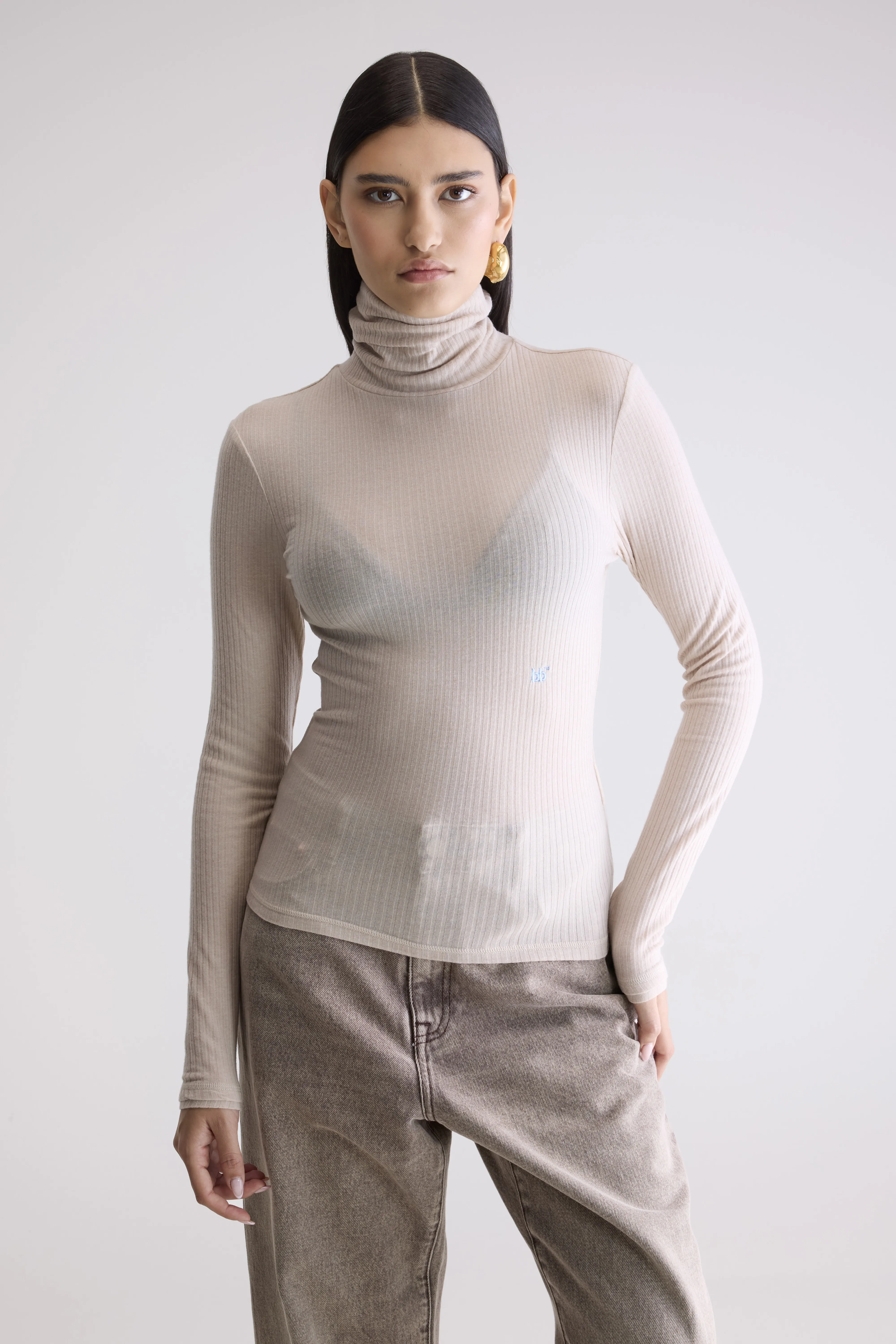 Vinay fitted t-shirt (252 / W / STONE) - Image 2