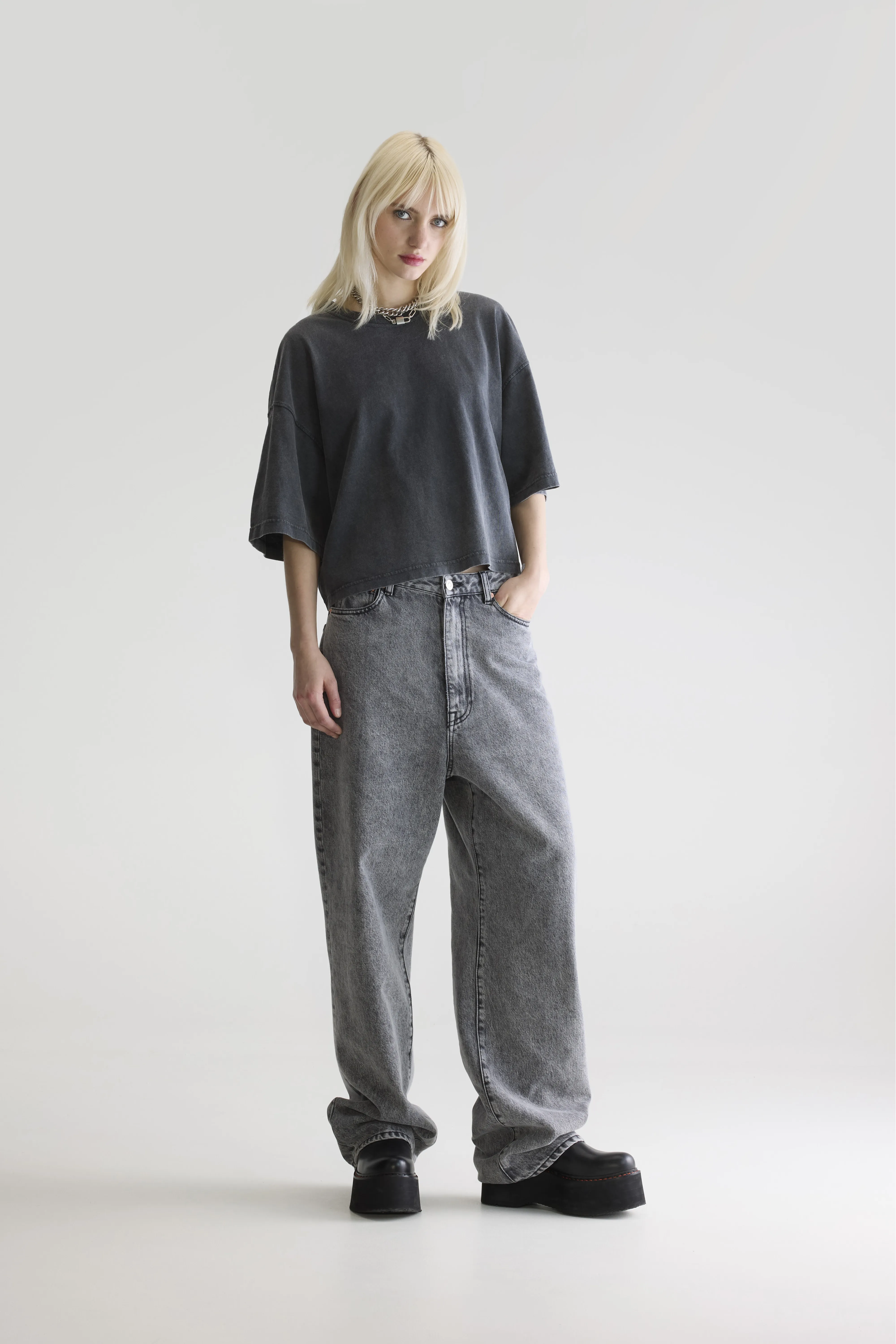 Voss short-sleeve t-shirt (252 / W / BLACK SAND) - Image 3