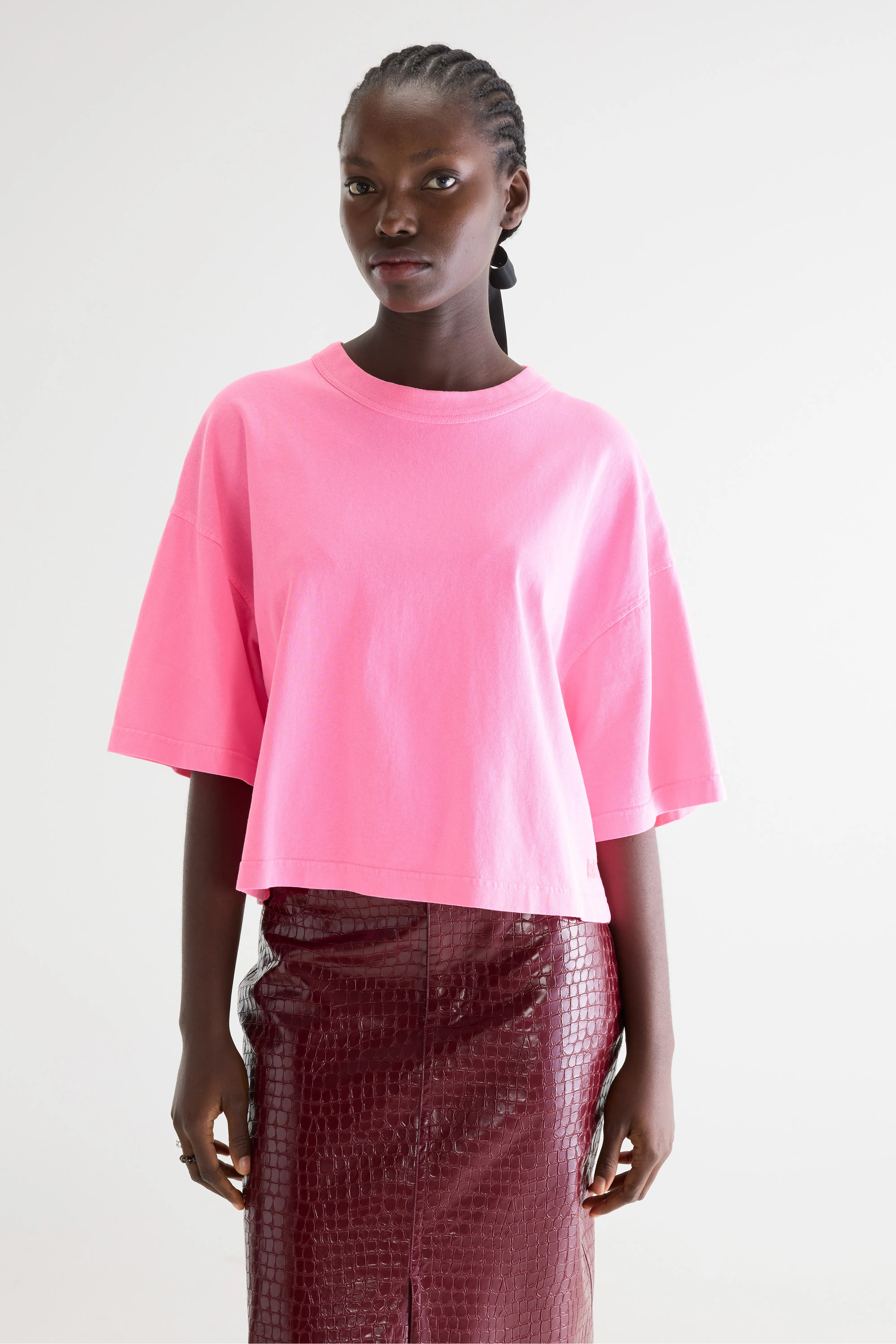 Voss short-sleeve t-shirt (261 / W / FLUO PINK) - Image 2